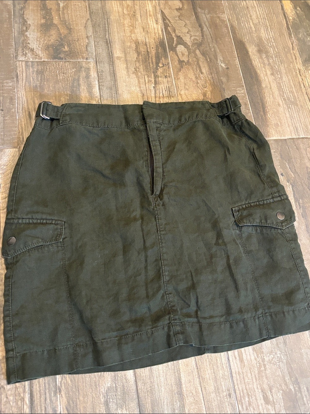 Athleta Olive Green Utility Mini Skirt